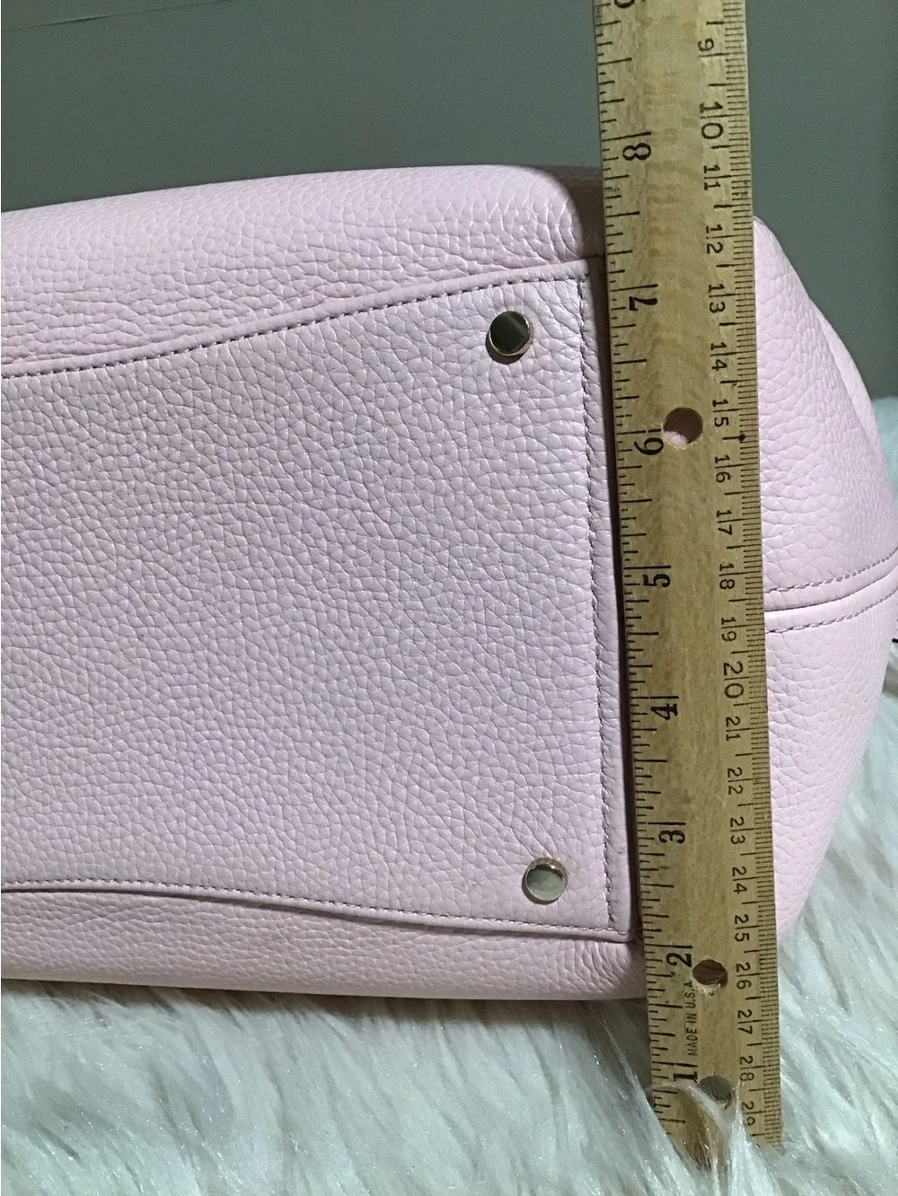 Kate spade Lrg dumpling pink pebble leather satchel purse